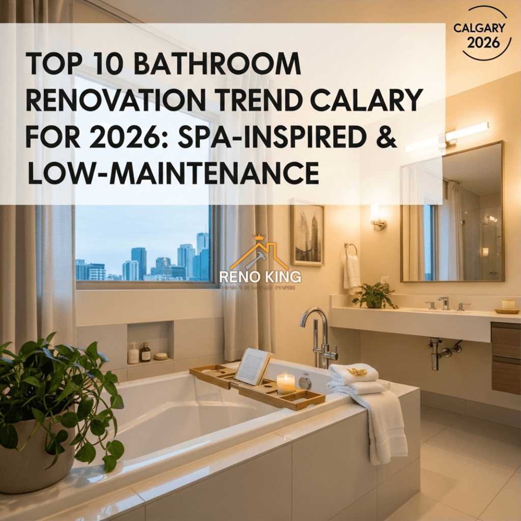 Top 10 Bathroom Renovation Trends in Calgary for 2026: Spa-Inspired & Low-Maintenance