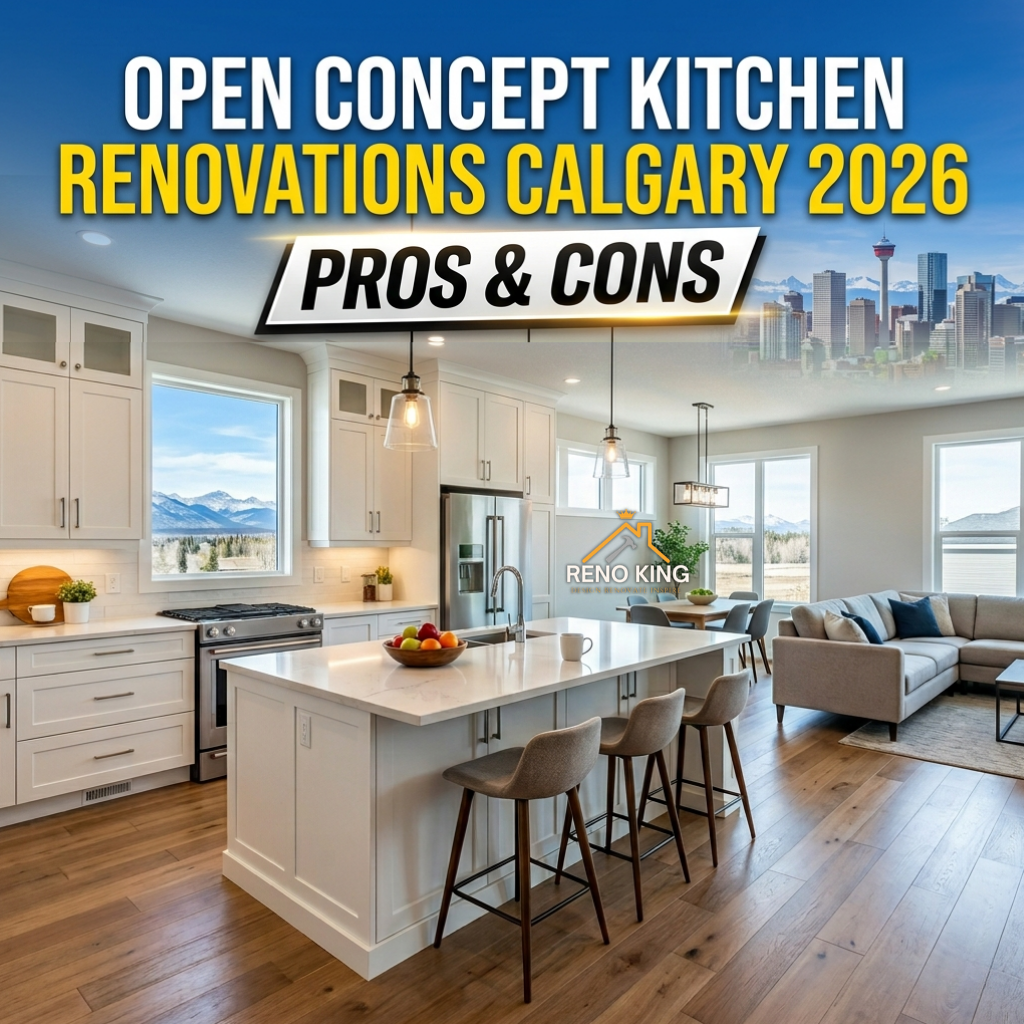 Open Concept Kitchen Renovations Calgary 2026 – Pros & Cons